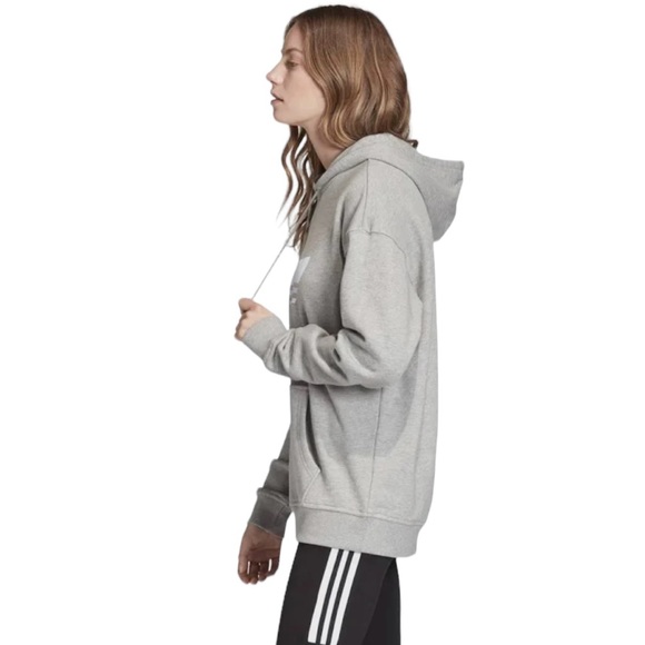 Adidas Adicolor Classic Trefoil Hoodie Sweatshirt - Picture 2 of 11